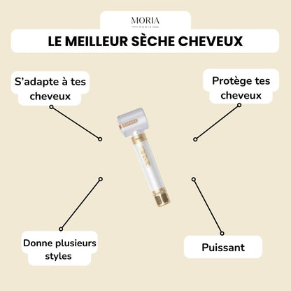 Sèche cheveux Moria Paris - 7 en 1